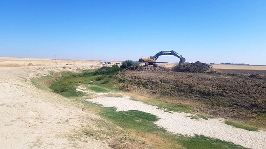 Comienzo de las o bras de resturación flubial del río Zapardiel.