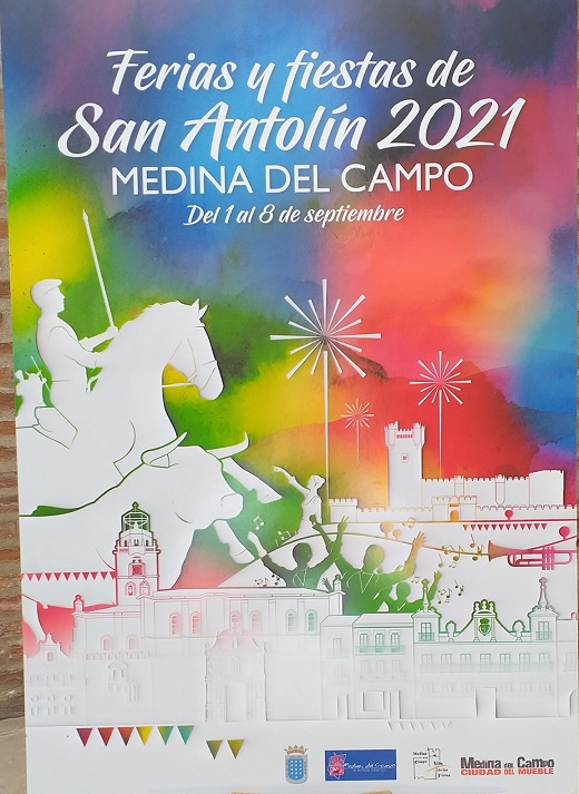 Cartel de las Fiestas de San Antolín de Medina del Campo 2021. Autor Rubén Lucas.