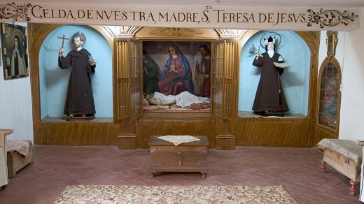 Celda de Teresa de Jesús en el Carmelo de Valladaolid 