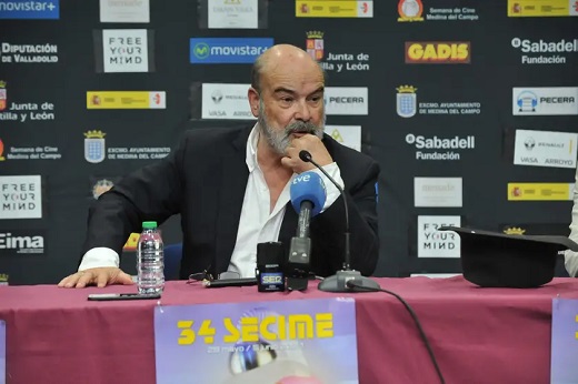 Antonio Resines en la rueda de prensa antes de recibir el Roel de HonorSEMANA CINE MEDINA DEL CAMPO