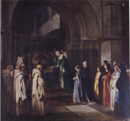 La reina Isabel la Católica en la Cartuja de Miraflores (Museo del Prado)
