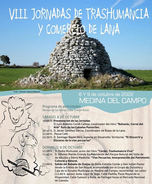 Cartel VIII jornadas de trashumancia y comercio de lana