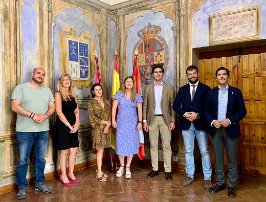 Visita de la delegada territorial de la Junta, Raquel Alonso a Medina del Campo.