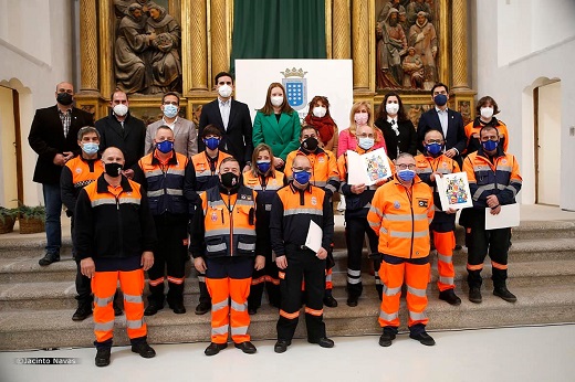 Homenaje a los miembros de Protección Civil y Cruz Roja de Medina del Campo