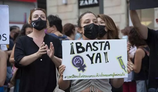 Protesta contra la violencia machista