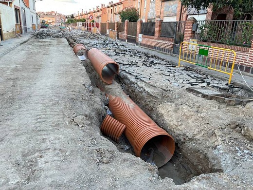 Las obras de la calle Logroño estarán finalizadas en el mes de agosto / Cadena SER
