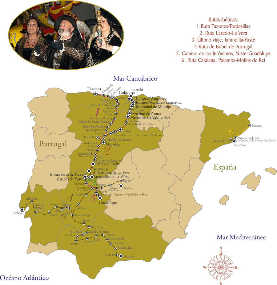 Medina del Campo acogerá la Asamblea General 2022 de la Red de Cooperación de las Rutas del Emperador Carlos V.