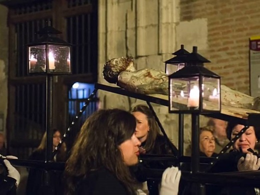 Imagen del Cristo Yacente que este año no procesionará en Medina / Cadena SER