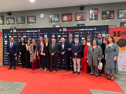 El Alcalde, Guzman Gomez Alonso, junto a una amplia representación de la Corporación Municipal, numerosas autoridades regionales y locales asisten a la Gala de Clausura de la 35 Edición del Festival de Cine de Medina del Campo. Gala de clausura de la de Medina del Campo. (PUEDE AMPLIARSE)