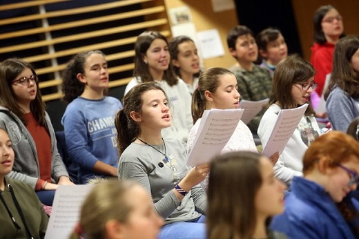 Coro de ninos de la Escuela Municipal de Musica de Medina-del-Campo