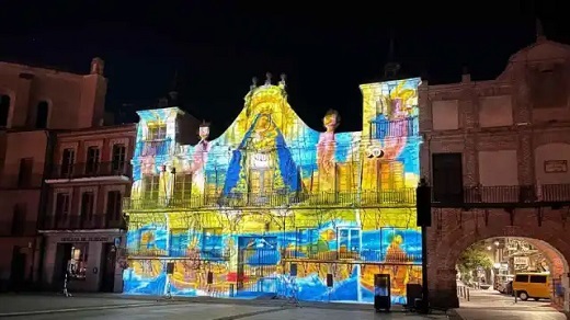 Videomapping en la Semana Renacentista de Medina del Campo Ayuntamiento de Medina del Campo