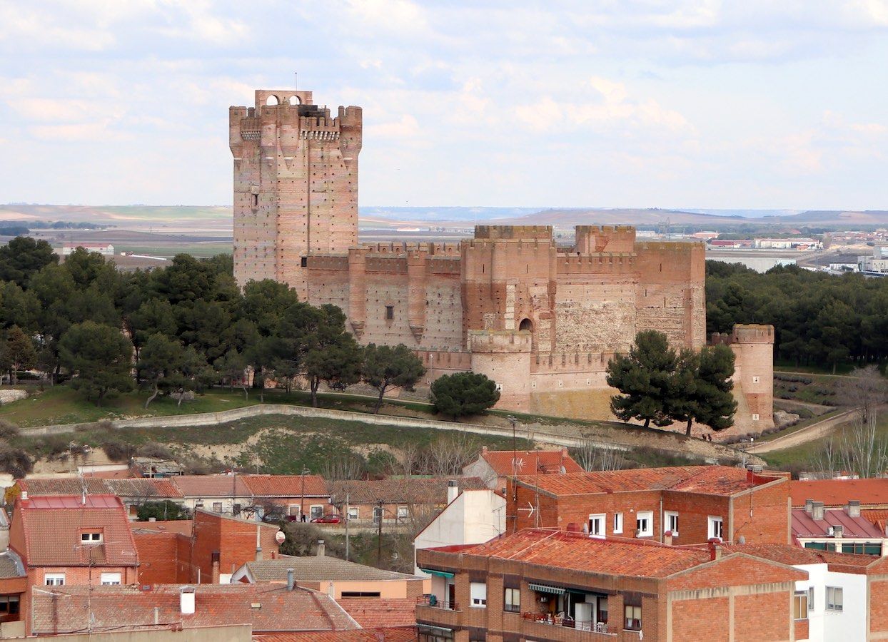 Vista del Castillo de la Mota de Medina del Campo
