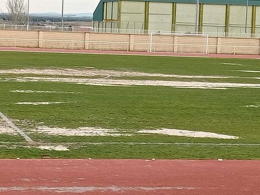 Situación en la que se encuentra el cesped del campo de fútbol / Cadena SER