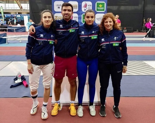 Los representantes del VCE, en el Nacional de espada absoluto.