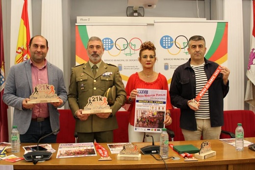 Juan Antonio Pisador, Coronel Ilmo. Sr. D. Javier Guillermo Aguado Martínez de Azcoitia, Mª Jesús Pérez Criado y Justino Asenjo Paredes / Foto: Y.Cobos