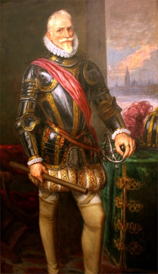 El Capitán español Cristóbal de Mondragón