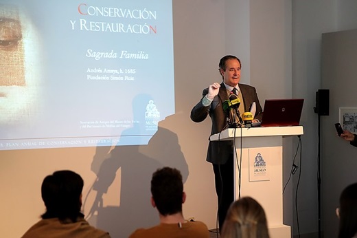 Presentación de la restauración del lienzo de la Fundación Simón Ruiz: “La Sagrada Familia”, de Andrés Amaya (h.1685) (REGRESAMOS)