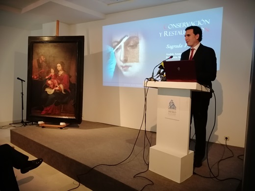 Presentación de la restauración del lienzo de la Fundación Simón Ruiz: “La Sagrada Familia”, de Andrés Amaya (h.1685) (REGRESAMOS) Presentación de la restauración del lienzo de la Fundación Simón Ruiz: “La Sagrada Familia”, de Andrés Amaya (h.1685)