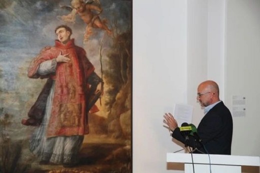 Presentción de la obra "Destacada" núm. 211, lienzo de San Antolín.