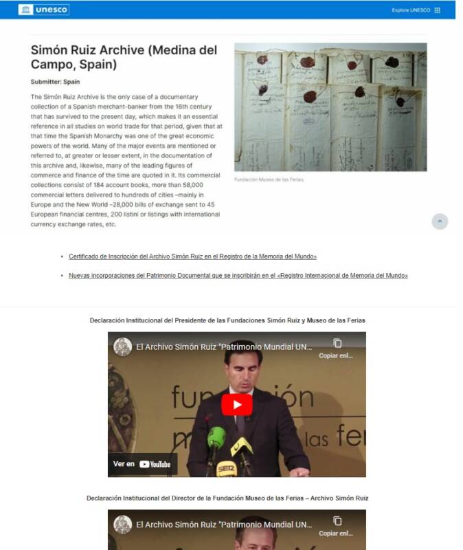 El Archivo Simón Ruiz despega con un proyecto de difusión internacional. (REGRESAMOS) El Archivo Simón Ruiz despega con un proyecto de difusión internacional. (REGRESAMOS)