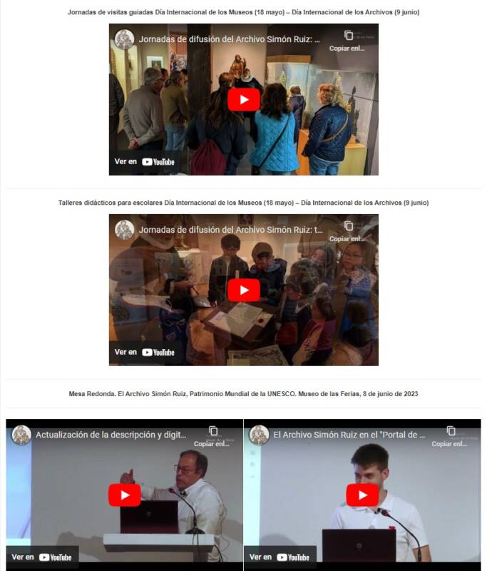 El Archivo Simón Ruiz despega con un proyecto de difusión internacional. (REGRESAMOS) El Archivo Simón Ruiz despega con un proyecto de difusión internacional. (REGRESAMOS)