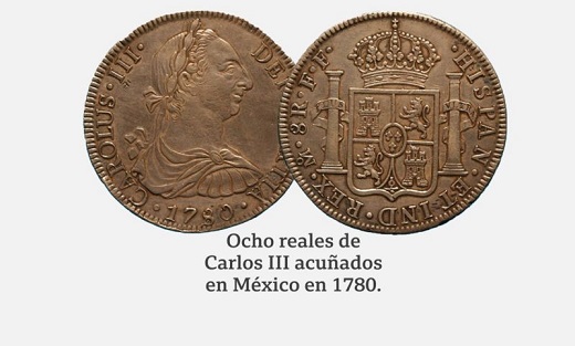 MUSEO ARQUEOLÓGICO NACIONAL DE ESPAÑA. Con la llegada de la dinastía de los borbones, la monarquía española empezó a acuñar su real de a ocho principalmente en sus territorios americanos.