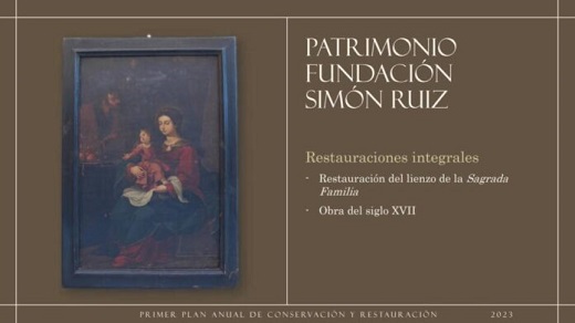 Sagrada Familia. Diapositiva del Plan de Restauración del Museo de las Ferias