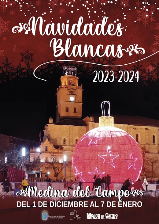 Cartel Navidades Blancas 2023 de Medina del Campo