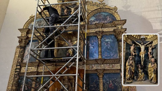 Labores en la Iglesia de Santiago - Foto: Parroquia de Santiago Apóstol de Medina del Campo