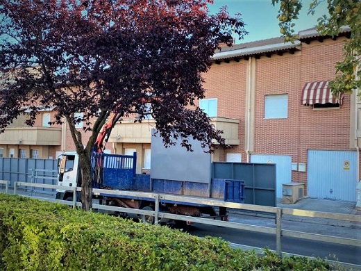 Instalación del descansadero en la calle Ciudad Real // La Voz