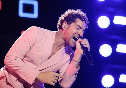 David Bisbal, durante su actuación. Carlos Espeso