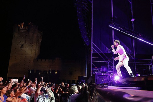 Insuperable marco para un David Bisbal increíble en el castillo de la Mota de Medina del Campo - 2023