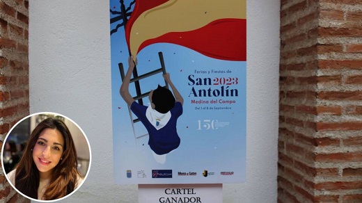 Sonia García, autora del cartel de las Fiestas de San Antolín 2023: “Recibí la noticia con mucha gratitud, sorpresa y entusiasmo”.