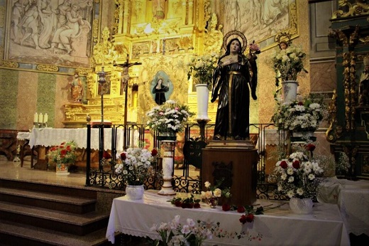 Altar a Santa Rita// Foto: La Voz
