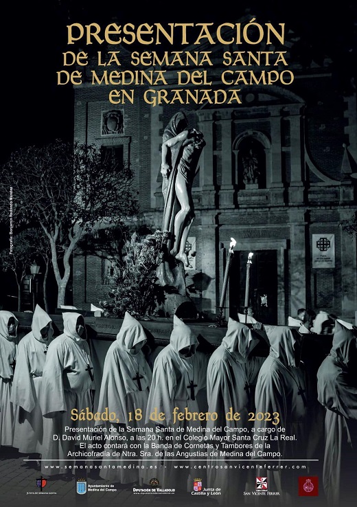 Cartel de la presentación de la Semana Santa de Medina del Campo en Granada