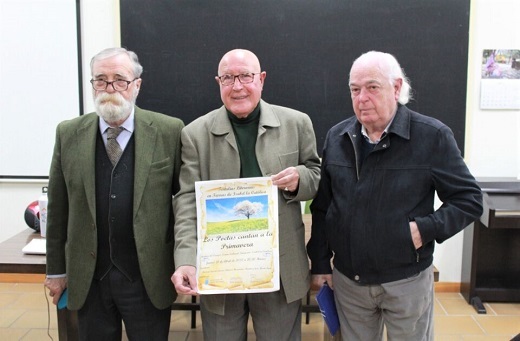 Tertulias Literarias, "Los poetas cantan a la primavera". José María Lara, Alfonso Hernández y Mariano García Pásaro // Foto: La Voz