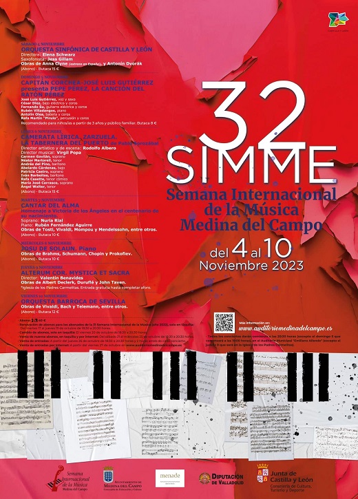 Cartel XXXII Semana Internacional de la Música de Medina del Campo