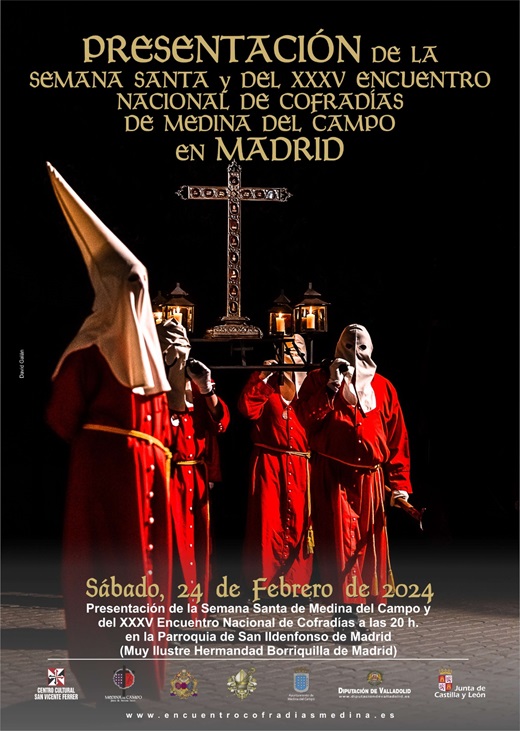 Cartel XXXV Encuento Nacional de Cofradías de Medina de Campo a MADRID