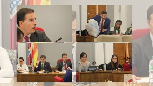 Partidos pol&iacute;ticos en el pleno del estado del municipio // de la Fuente