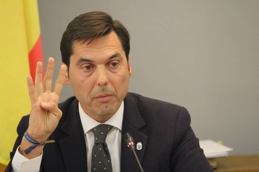 Luis Carlos Salcedo en el pleno extraordinario de Medina del Campo // Paula de la Fuente