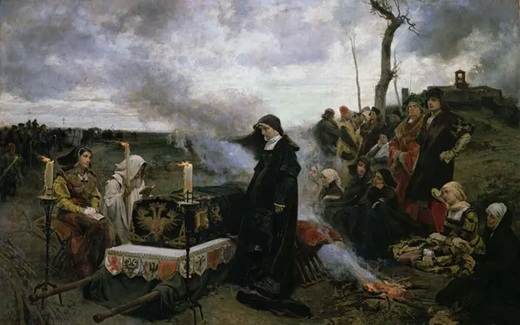 Cuadro de Juana "la Loca", Francisco Pradilla. | Wikimedia