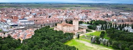 Vista aérea de Medina del Campo. | Dreamstime