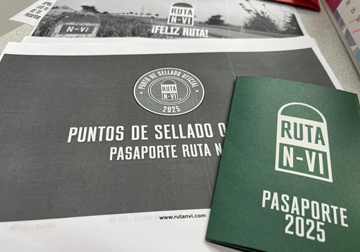 Pasaporte oficial de la Ruta N-VI. 