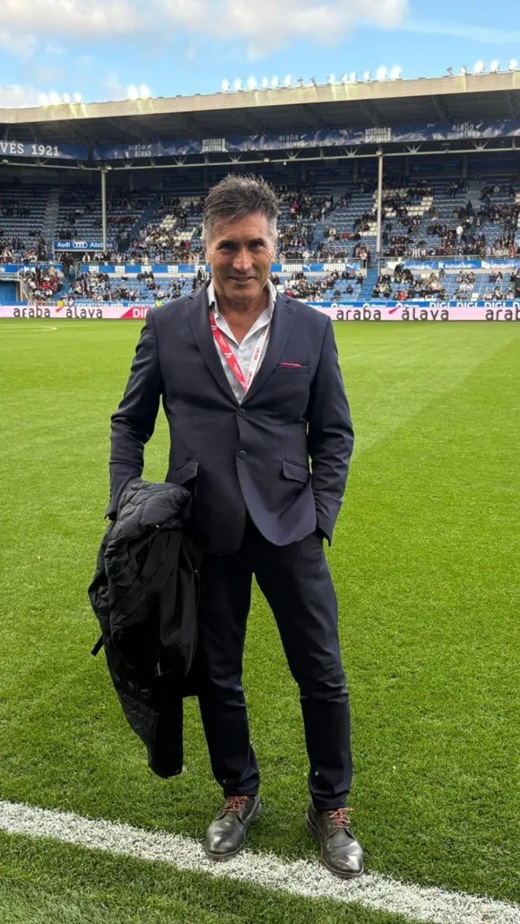 Julián Rodríguez Santiago en Mendizorroza Fotografía cedida a EL ESPAÑOL de Castilla y León Julián Rodríguez Santiago en Mendizorroza Fotografía cedida a EL ESPAÑOL de Castilla y León