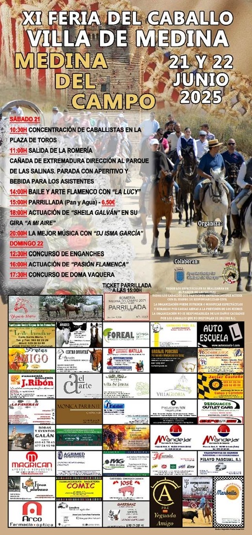 Cartel Feria del Caballo 2025 en Medina del Campo