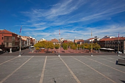 La Plaza Mayor de la Hispanidad, epicentro del vino en Medina del Campo este fin de semana. Foto: Turismo Castilla y León