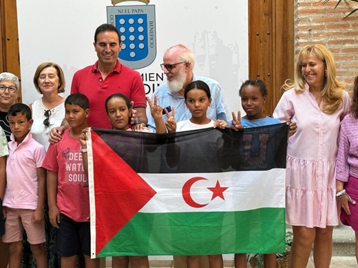 Recepción en el Ayuntamiento de Medina del Campo de los niños saharauis del programa "Vacaciones en Paz" 2025 // Foto: Andrea Merino Recepción en el Ayuntamiento de Medina del Campo de los niños saharauis del programa "Vacaciones en Paz" 2025 // Foto: Andrea Merino
