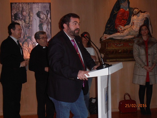 D. Carlos García Serrada Presidente de la Junta de Semana Santa de Medina del Campo en el Museo de las Ferias de Medina del Campo.