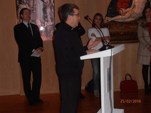 D. Luis Argüello, Vicario General de la Diócesis de Valladolid en el Museo de las Ferias de Medina del Campo