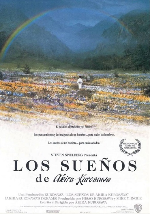 Viernes, 4 de marzo, 19 h. 'Los sueños' (1990, 120'), de Akira Kurosawa. Película compuesta de ocho cortometrajes de veinte minutos cada uno. Son ensoñaciones dispersas e independientes que muestran la historia del Yo, desde la infancia hasta la vejez, y las relaciones del hombre con el arte. 